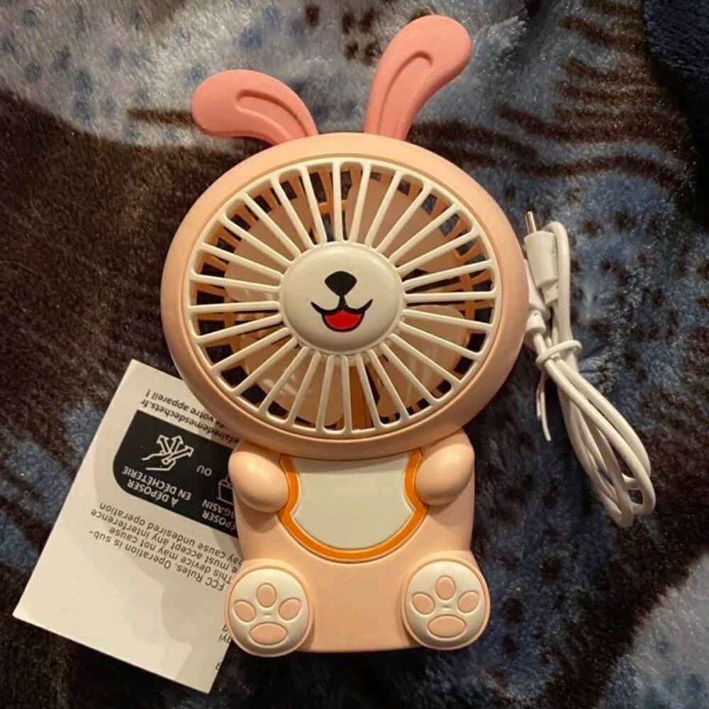 Pink Mini USB Dog Fan - Picture 4 of 5